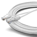 TRUECABLE Cat6 Component Rated Patch Cable, Unshielded (U/UTP), 25ft, White, 28AWG Solid Copper, Snagless 10G High-Speed Ethernet Cable, PoE++ 4PPoE 100W, UL Listed, RoHS-3, 1 Pack