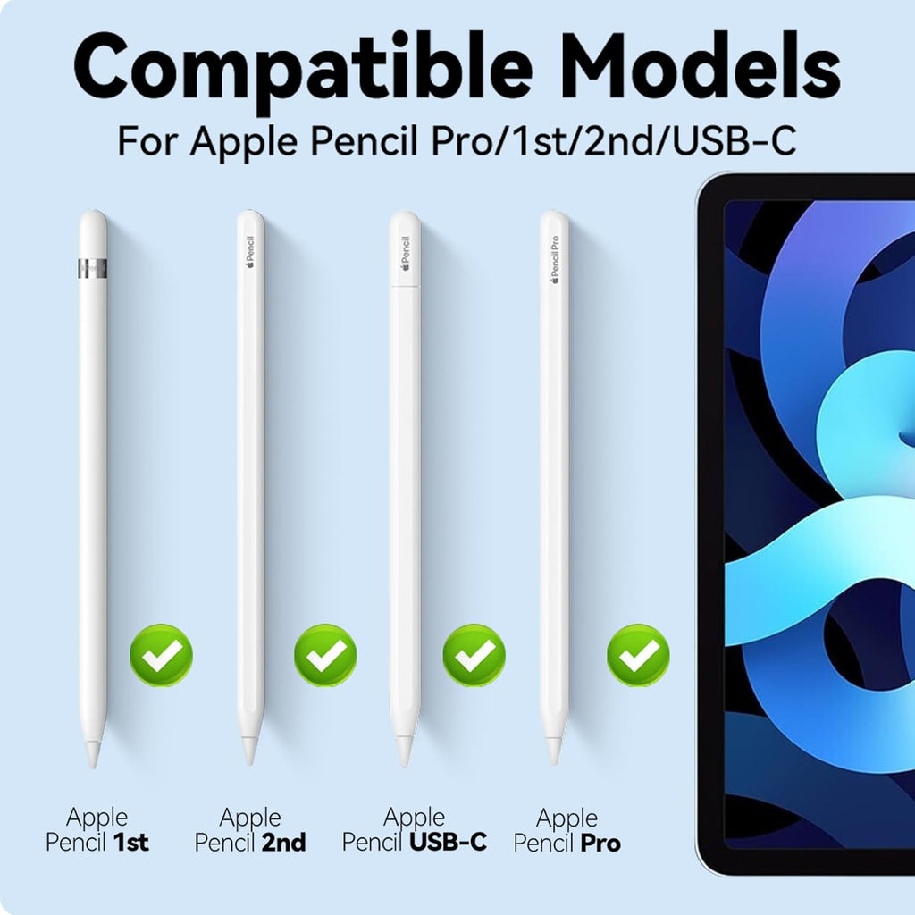 Replacement Tips for Apple Pencil Pro/Pencil 2nd Generation/Pencil 1st Generation/Pencil USB-C (4 Pack)