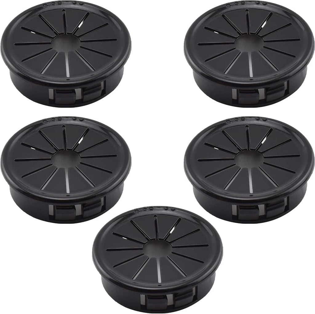 Aifeier ET 1-3/8 Inch Cable Grommets Petal-Shaped Buckle Type Wire Hole Cover for Cord Management and Protection of Cabinet, 5PCS 35mm