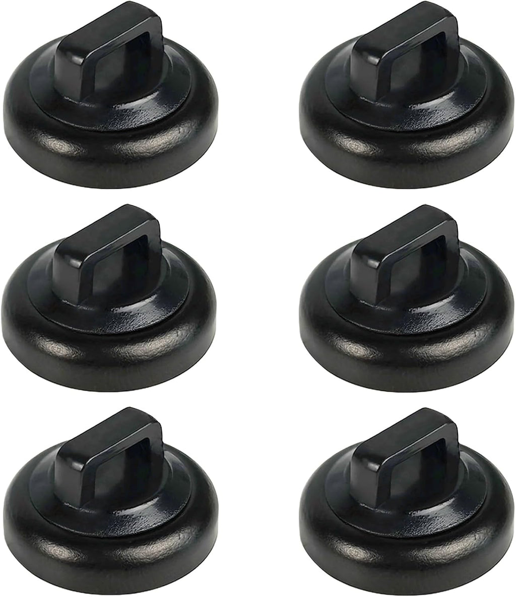Magnet Zip Tie Mount Magnetic Zip Ties Mount Clips Base Holder Strong Multipurpose Wire Cable Holder Mount Wire Clips Management for Home Office Marine Electrical Wiring (Black, 6 Piece)