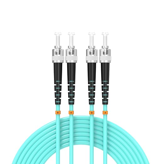 OM3 Fiber Patch Cable ST/UPC to ST/UPC 328ft/100meters 10BG/Gigabit Multimode by Buacoz