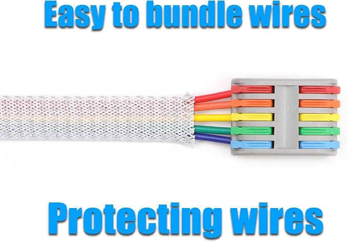 25ft PET Expandable Braided Cable Sleeve 1/3inch Pet Braided Cable Sleeve - Image 6