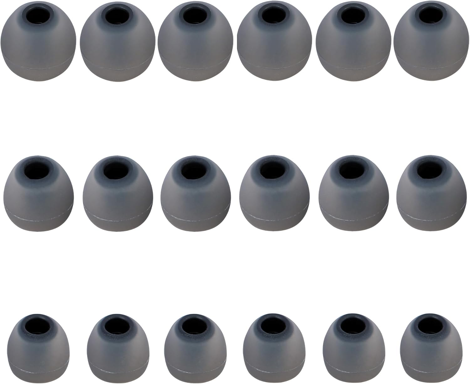 Earbud Replacement Tips Silicone Earbud Tips Eartips Fit Most in-Ear Earbuds(Inner Hole 3.8mm -5.1mm) Headphone Earbuds Rubber Tips 9 Pairs S M L