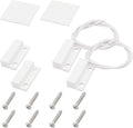 2Pcs Magnetic Reed Switch Wired Surface Mount Normally Closed NC Contact Sensor Alarm Magnetic Door Switch with 2 Wires, ABS, MC-38