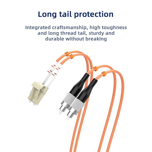 2M/6.5FT OM1 Fiber Patch Cable, LC/UPC to FC/UPC, 62.5/125μm, 10GB Multimode - Image 5