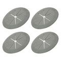 PATIKIL Desk Grommet 2-3/8", 4 Pcs Round Cable Grommet Cord Hole Cover with Adhesive Tape Flexible Table Wire Organizer for Office Home Table Countertop, Gray