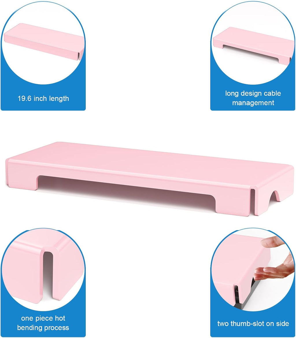 WINFFOR Acrylic Keyboard Cover Protector - Mechanical Keyboard Dust Cover Computer Keyboard Cover Keyboard Protector Fits 17'' Keyboard (Lightpink)