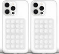 Anteel Medium-Sized Silicone Suction Phone Case Adhesive Mount, Enhanced Suction Power and Upgraded Thickened Sticky Phone Grip, Durable, Hands-Free Sticky Phone Holder, 2.28"x3.46" (TP&TP)