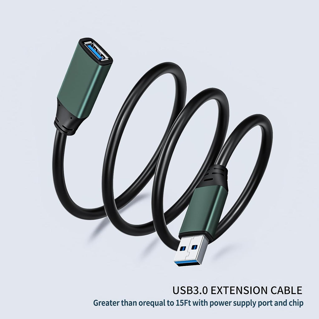 Kumiho 6Ft USB 3.0 Extension Cable Active Type A Male to A Female for PlayStation, Xbox, Keyboard, Mouse, USB Flash Drive, Printer, Camera and More