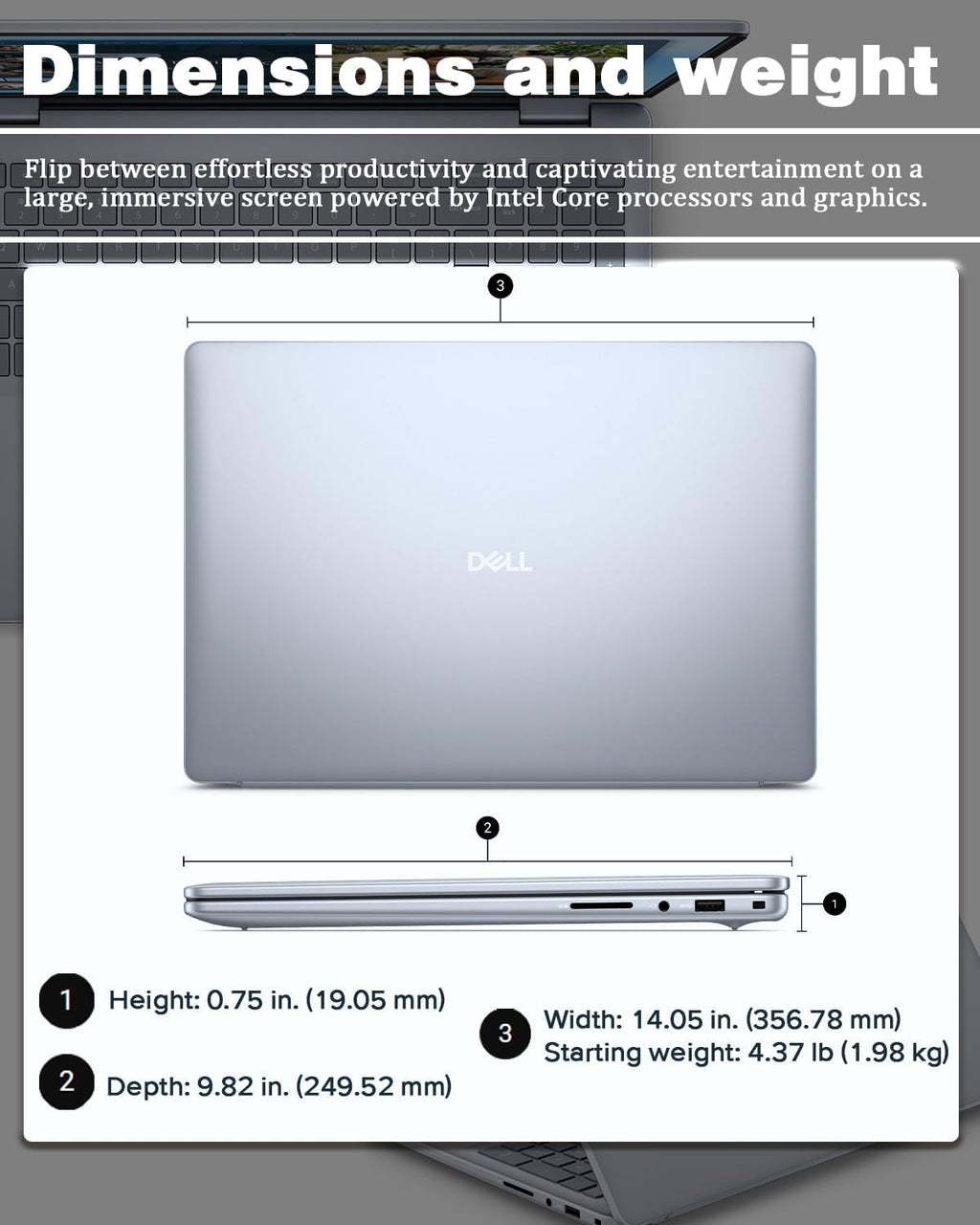 Dell Inspiron 16 Business Laptop - 16'' Touchscreen FHD+ Dsiaplay, Intel 10-Core 7 150U(Up to 5.4GHz) Express Charge, Backlit Keyboard, Windows 11 pro, Fingerprint (64GB RAM | 2TB SSD