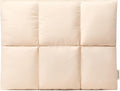 Comfyable Puffy Laptop Sleeve 13 Inch 14 Inch, Quilted Puffer Laptop Carrying Case, Pillow Case Compatible with MacBook Air M4 2025 M3 M2 M1, MacBook Pro M4 Pro/Max, Beige