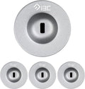 I3C Anchor Plate Adhesive Security Plate, Laptop Lock Plate with Slot, Universal Lock Plate for Laptop, Monitor, Smart Phone,Tablet, Other Electronic Products (Silver 4 Pack)