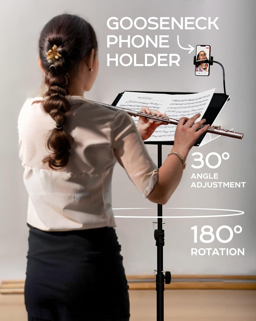 Projector Tripod Stand, Height Adjustable 27" to 62" & Floor Projector Stand, Portable Laptop Stand, Camera & Light & Ball-Joint – Well-Made, Easy-to-Adjust, DJ Rack & Music or Movie stand