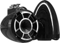 wet sounds Rev 8 Black V2 Revolution Series 8" Black Tower Speakers w/Swivel Clamp Base Mount