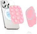 Magnetic Phone Suction Grip, Shower Phone Holder for MagSafe, Octo Phone Sticky Buddy Suction Grip for iPhone 16 15 14 13 12, Birthday Christmas for Women Pink