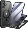 Miracase for iPhone 16 Case 6.1'', Full-Body Bumper Phone case with Built-in Full Glass Screen &Camera Control,No Gap,Compatible with MagSafe,Drop Proof 16 Cover,Black
