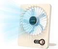 Mini Portable Fan, Silent Rechargeable Desk & Handheld with Adjustable Speeds & Angles, Long-Lasting Battery, Light Personal Wireless Cooling for Office, Bedroom, Classroom, Travel