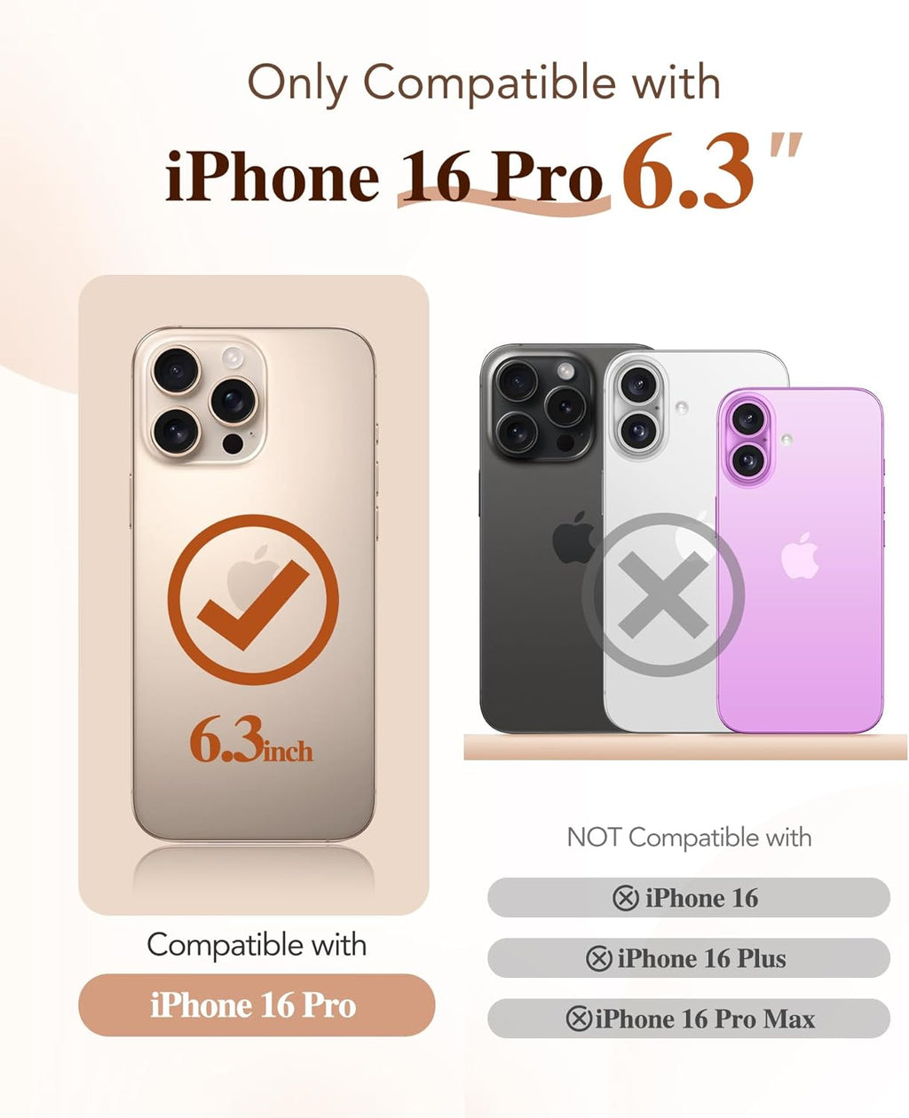 BERFY Magnetic for iPhone 16 Pro Case, Compatible with Magsafe, Built-in 9H Tempered Glass Screen Protector & Upgraded Camera Protection, Full-Body Plating Phone Case for 16 Pro 6.3", Desert Gold