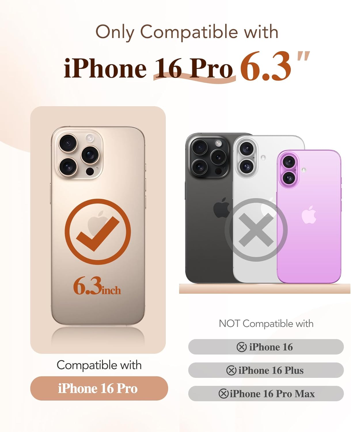 BERFY Magnetic for iPhone 16 Pro Case, Compatible with Magsafe, Built-in 9H Tempered Glass Screen Protector & Upgraded Camera Protection, Full-Body Shockproof Phone Case for 16 Pro 6.3", Clear