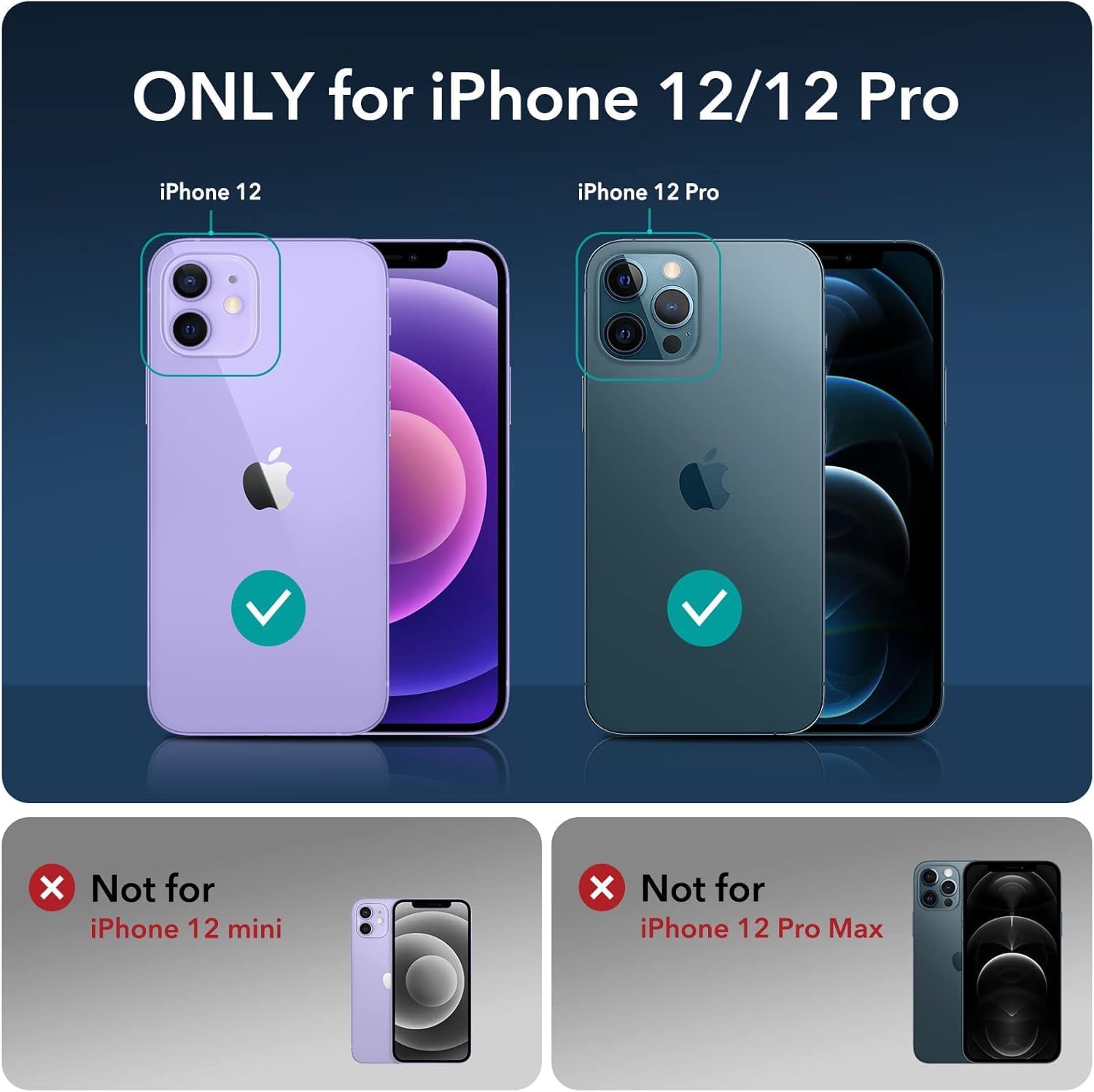 Compatible with iPhone 12/12 Pro Wallet Phone Case-PU Leather Magnetic Flip Cover with Credit Card Slots,Zipper Pocket & Detachable Wrist Strap,Shockproof Design,for Women and Men-Purple