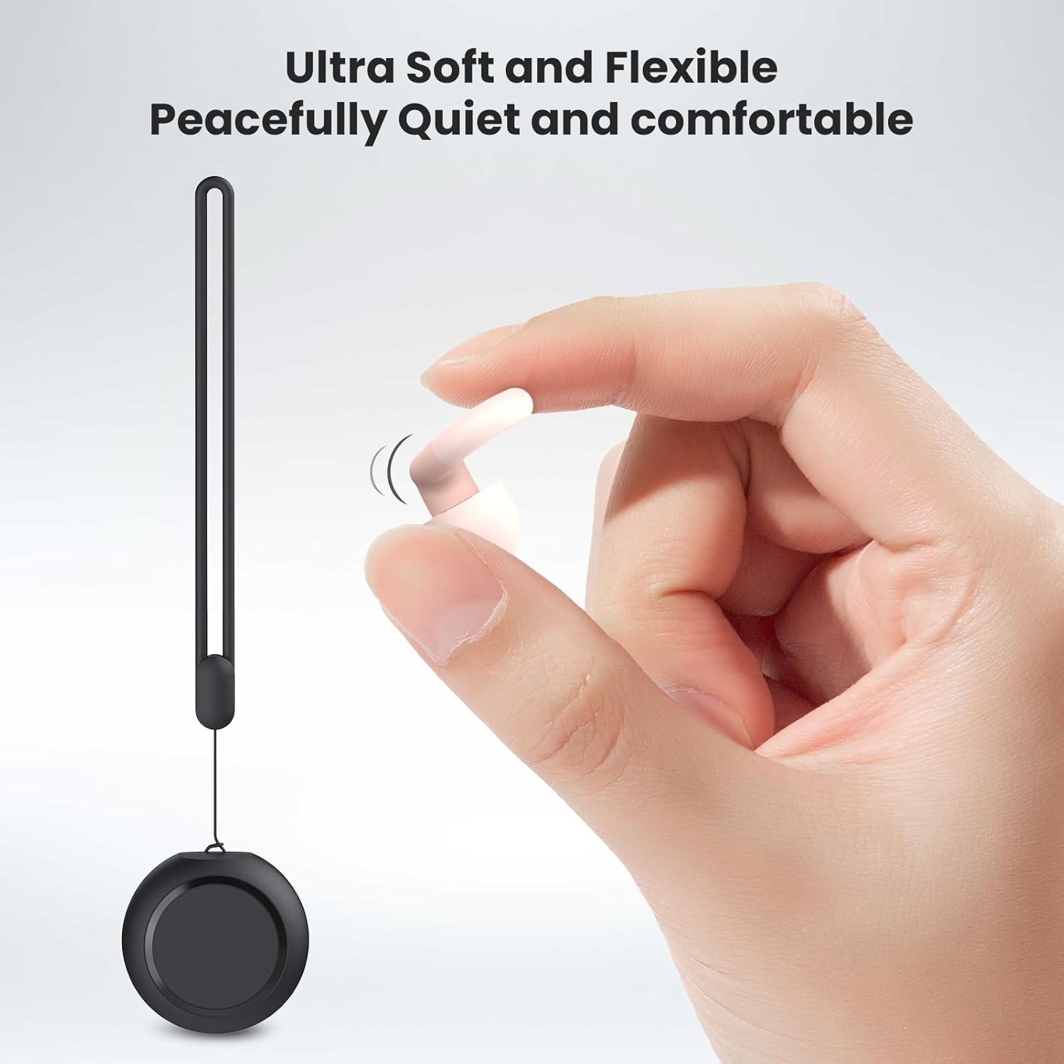 Soft Silicone Earplugs for Sleeping & Noise Reduction - 7 Pairs Ear Tips & One Connection Cord - Reusable Earplugs for Concert, Work & Sound Reduction 25dB-30db