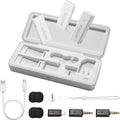 GODOX 【2025 Latest Model】 Movelink Mini LT Kit Wireless Microphone System, 2.4GHz Lavalier Mic 100m(328ft.) Range with Charging Case for iPhone, Camera, Vlogger, Youtuber, Interviewer(White)