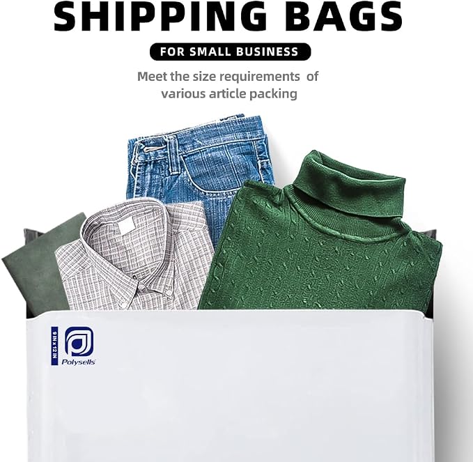 POLYSELLS 200 pcs 9x12 Inches White Poly Mailers Shipping Envelopes, Strong - Image 6