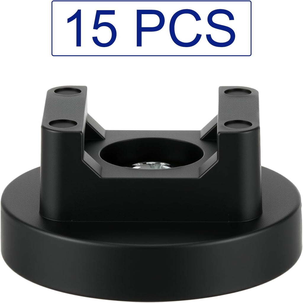 Yookeer Magnetic Zip Tie Mount Base Black Magnetic Cable Clips Wire Holder Multipurpose Cable Ties Management Base Electrical Supplies for Wire