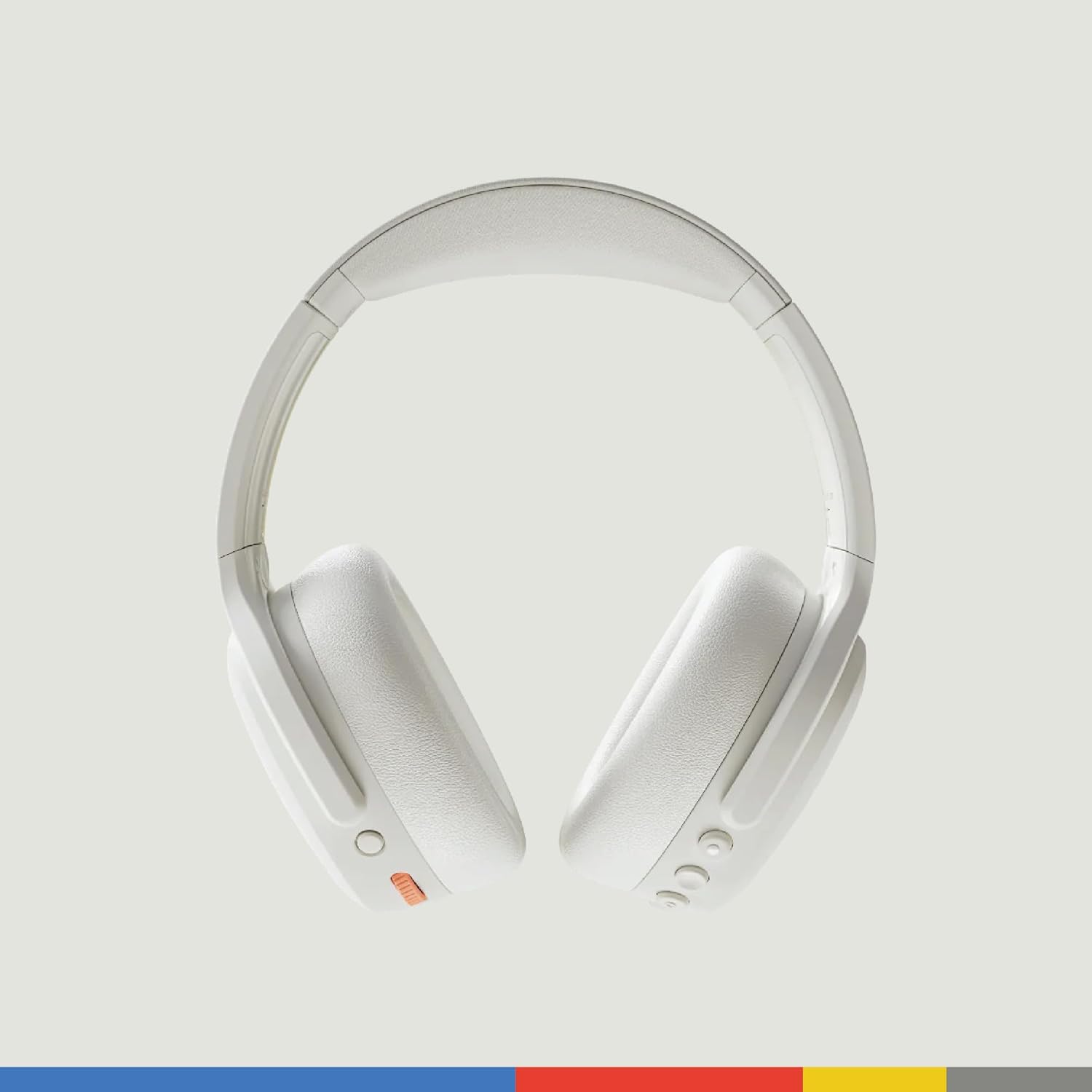Skullcandy Crusher ANC 2 Over-Ear Noise Canceling Wireless Headphones with Sensory Bass and Charging Cable, 50 Hr Battery, Skull-iQ, Alexa Enabled, Microphone, Works with Bluetooth Devices - Bone