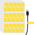 uxcell 300 Pcs Cable Labels, Waterproof Wire Cord Labels Tags, Cord Organizer Management Tags for Charger Cable Organizer Wire Markers Printer and Handwriting, Yellow