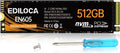EN605 512GB M.2 SSD, NVMe1.3 PCIe Gen3 x4 SSD TLC, Internal Hard Drive, M.2 2280 - Read/Write Speed up to 2150/1600 MB/s - Internal SSD Compatible with Laptop & PC Desktop