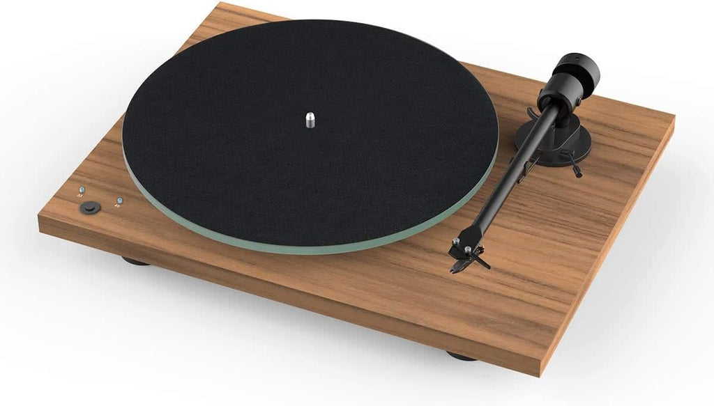 Pro-Ject T1 Phono SB Turntable with Built-in Preamp and Electronic Speed Change (Satin Walnut)