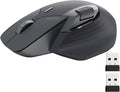 Rapoo MT760Mini Bluetooth Wireless Mouse - Bluetooth 5.0 and 2.4GHz Multi-Mode Connection, Support 4 Devices, M+ Cross Computer Technology, 11 Programmable Buttons, Matte Black
