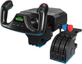 Logitech G PRO Flight Yoke System, Professional Simulation Yoke and Throttle Quadrant, 3 Modes, 75 Programmable Controls, Configurable Knobs, Steel Shaft, USB, PC - Black