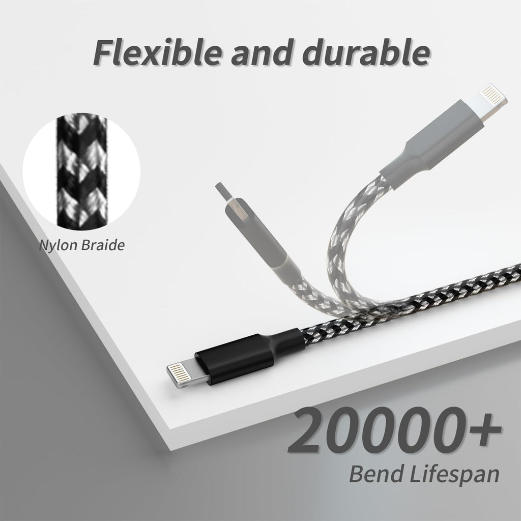IDISON Multi Charging Cable(2Pack 4FT), 3 in 1 USB Charging Cable for Multiple Devices, Braided Universal Phone Charger Cord with Type-C, Micro USB, IP Port for iPhone16/15/14/Android Phones and More