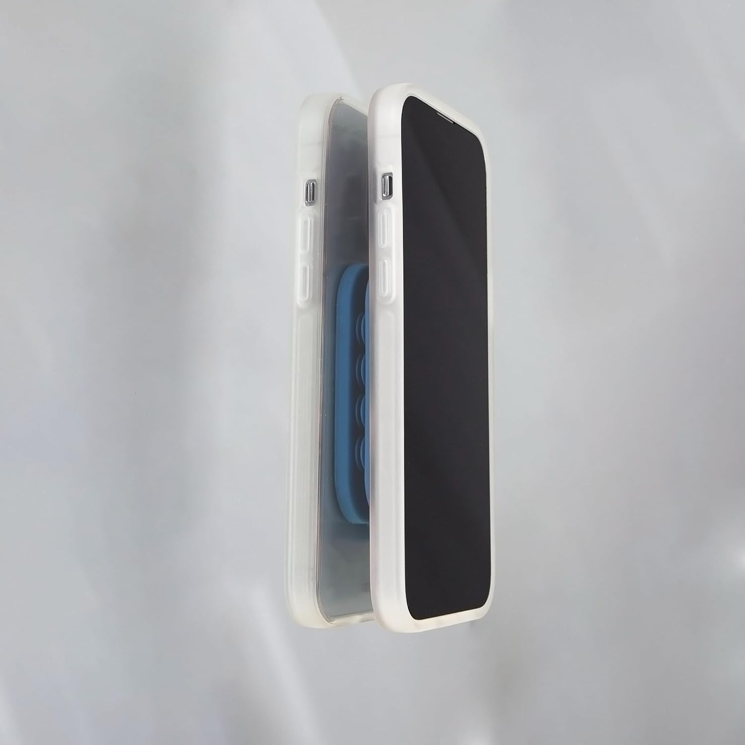 Sonix | Magnetic Silicone Suction Cup Phone Mount for iPhone | Compatible with MagSafe | Light Blue