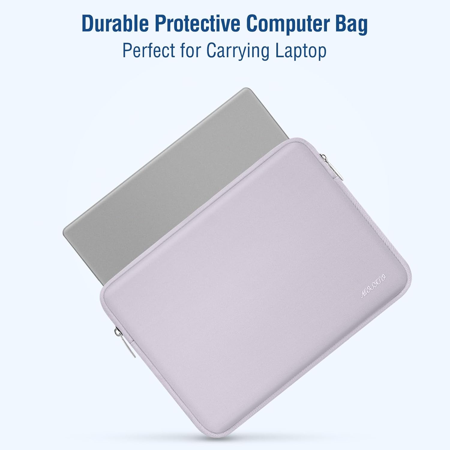 MOSISO Laptop Case 13.3 inch, 13-13.3 inch Laptop Sleeve Bag Compatible with MacBook Air/Pro 13/Pro 14 M5 M4 M3 M2 M1, HP Dell ASUS Lenovo, Neoprene Computer Sleeve Bag with Small Case, Dusty Lilac