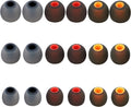Silicone Replacement Earbud Tips Fit Most In-Ear Earbuds - Inner Hole 3.8mm - 5.1mm - 9 Pairs S, M, L Earphone Silicone Covers