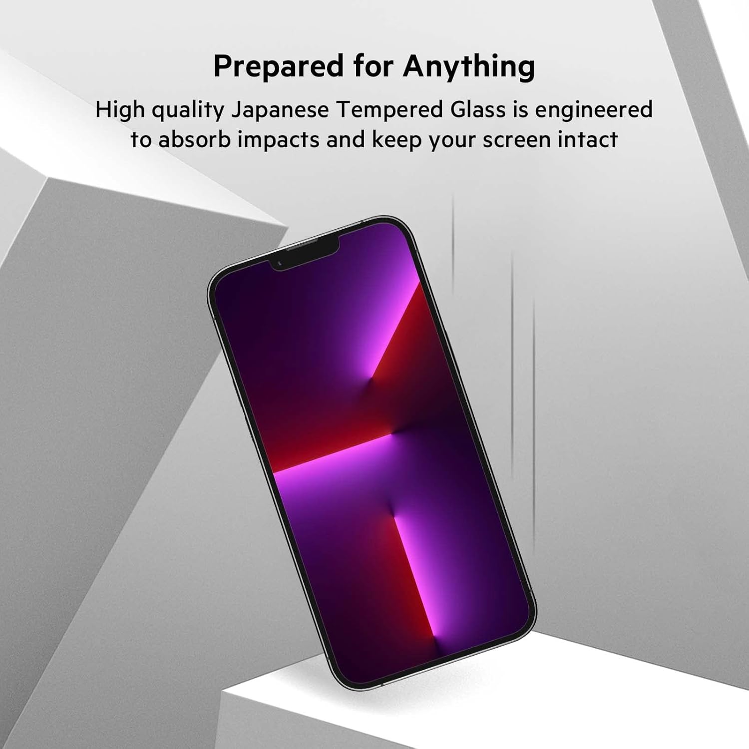 Belkin iPhone 14 Plus, iPhone 13 Pro Max Screen Protector TemperedGlass, AntiMicrobial-Treated, Easy Application Bubble Free with Included Guide Stickers