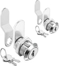 Cabinet Cam Locks Keyed Alike, 5/8'' Fits on 3/8'' Max Door Thickness, Secure File Drawer Mailbox RV Storage Replacement Set, Zinc Alloy (5/8 Inch 2Pcs)