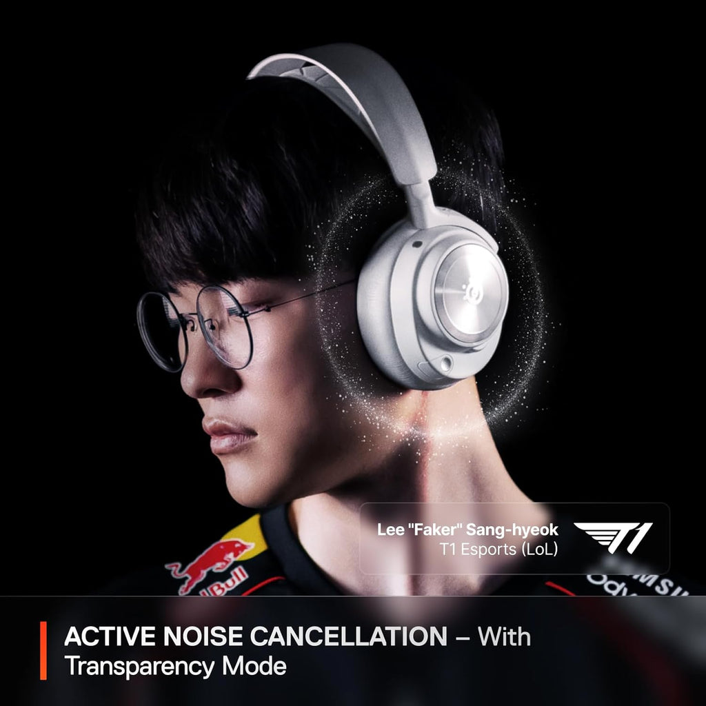 SteelSeries Arctis Nova Pro Wireless Multi-System Gaming Headset — Neodymium Magnetic Drivers — Active Noise Cancellation — 2 Battery System — ClearCast Gen 2 Mic — PC, PS5, PS4, Switch, Mobile