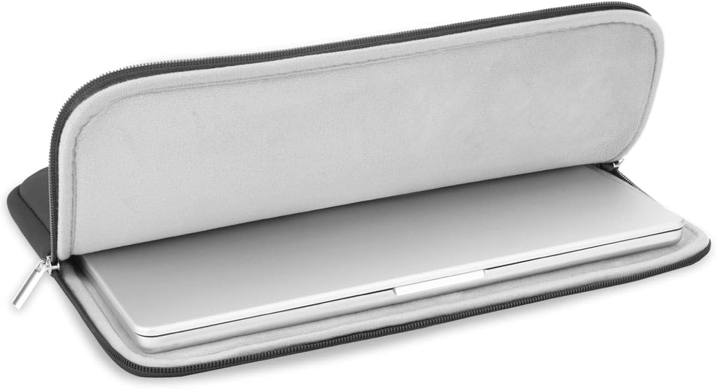 RAINYEAR 14 Inch Laptop Sleeve Protective Case Soft Lining Padded Zipper Cover Carrying Bag Compatible with 14" Notebook Computer Tablet Ultrabook Chromebook (Gray, Upgraded Version)