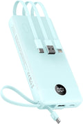 VEEKTOMX Portable Charger with Built-in Cables, 20000mAh Power Bank for iPhone, Fast Charging USB C Battery Pack, Travel Essentials Powerbank Compatible with iPhone, Samsung, Android, etc