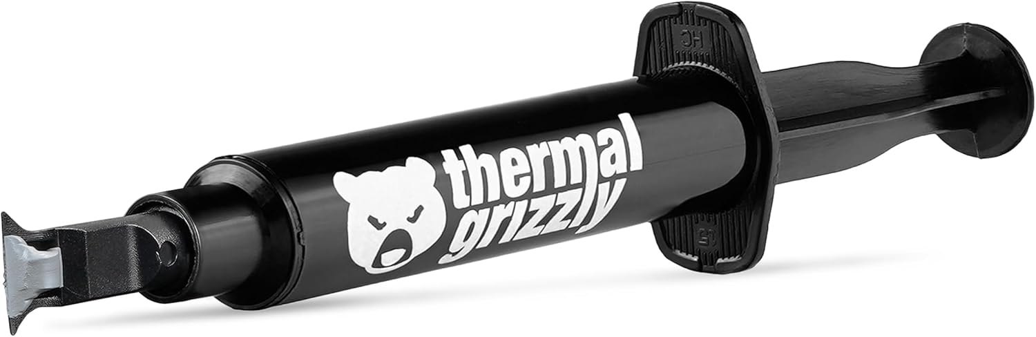 Thermal Grizzly - Duronaut - 6 Gram - Enhanced Durability & High Performance Thermal Paste - for Maximum Conductivity While Overclocking CPU/GPU/PS4/PS5/Xbox with 12 Cleaning Wipes 6 Wet & 6 Dry