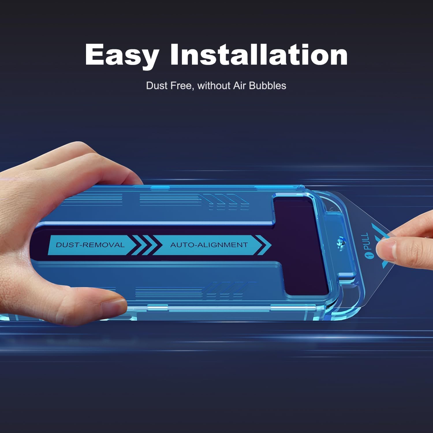 EGKimBa for iPhone 16 Pro Max Privacy Screen Protector, Gradient Color, Bubble Free, Easy Installation, Auto Dust-Elimination, Anti Blue Light