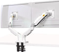 NB North Bayou Dual Monitor Desk Mount Stand Full Motion Swivel Computer Monitor Arm for Two Screens 17-27 Inch with 4.4~19.8lbs Load Capacity for Each Display F160-W