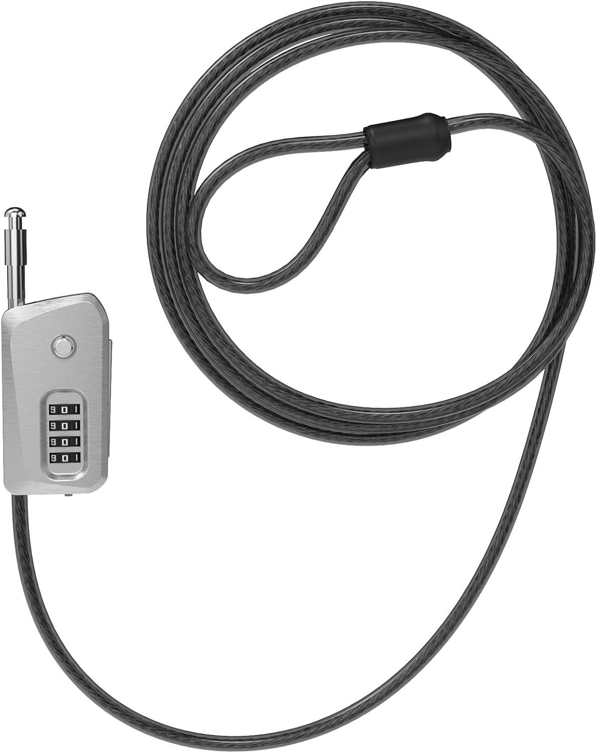 6ft Python Cable Lock for Bike, Bicycle, Trail Camera Locking, 4 Digit Combination Lock, Heavy Duty Anti Theft Candado, Adjustable Security Cable Padlock for Trail Cam, Kayak, Outdoor Gear