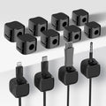 12 Pack Cable Clips, Cord Organizer, Cord Holder for Nightstand, Magnetic Cord Organizer, Strong Adhesive Charging Cable Keeper, Clip Holder
