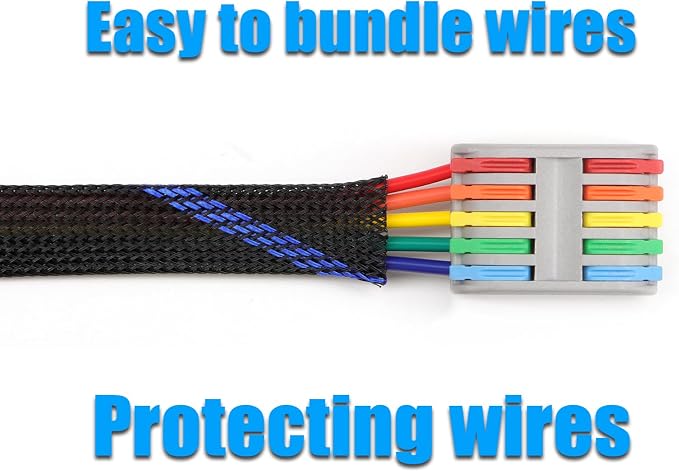 25ft PET Expandable Braided Cable Sleeve 1/6inch Pet Braided Cable Sleeve - Image 6
