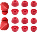 Replacement Silicone Ear Tips for Beats Fit Pro/Studio Buds/Studio Buds+ Headphone, 6 Pairs Earbuds Eartips L/M/S, Eargels Set Fit in Case, Earplug Ear Cap (Red)